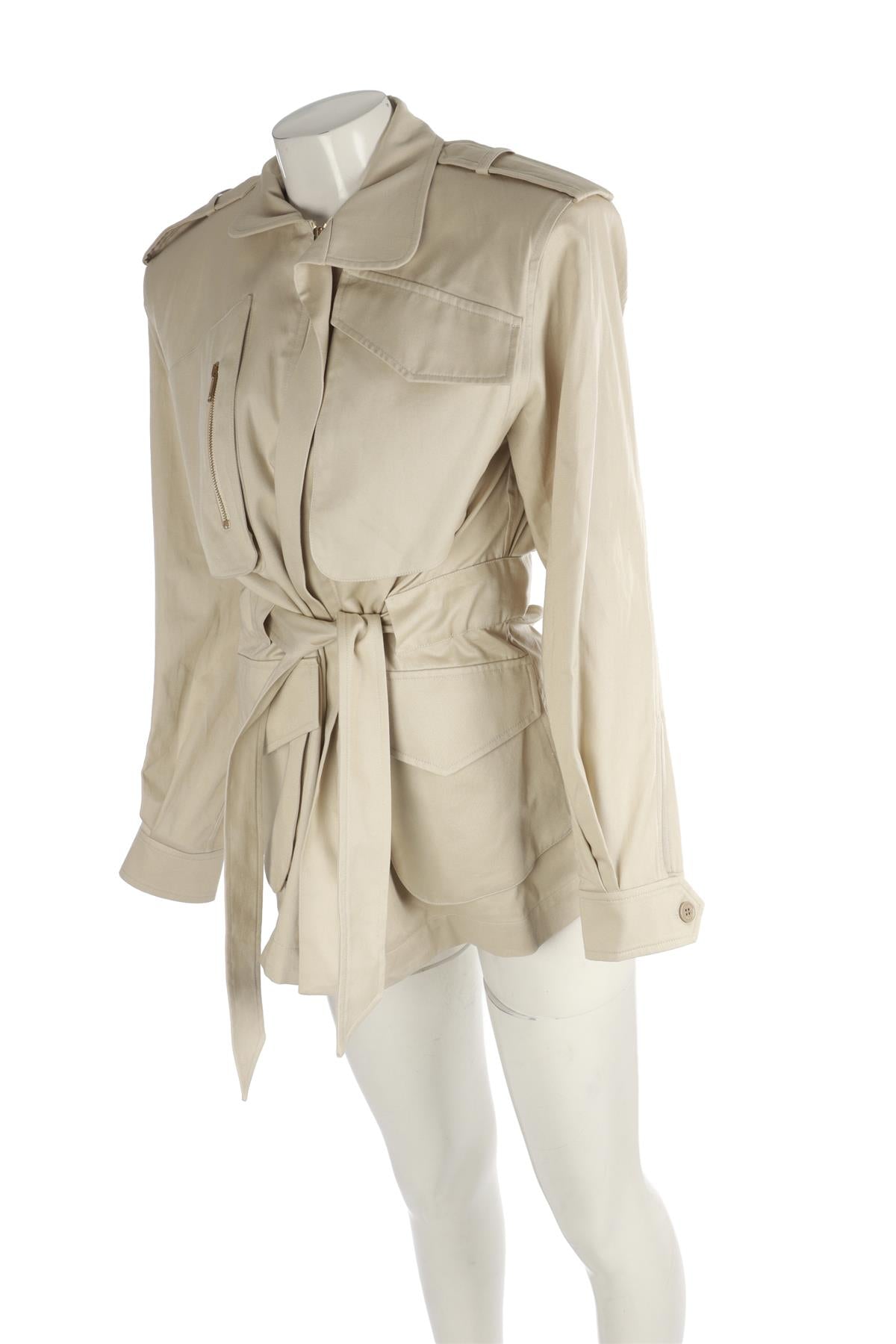 ALEXANDRE VAUTHIER BEIGE COTTON JACKET FR 36 UK 8
