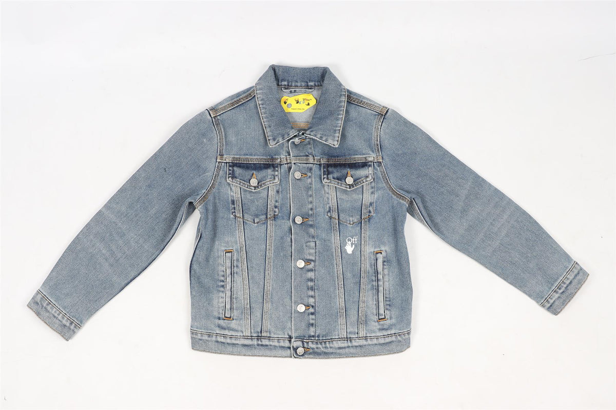 OFF-WHITE KIDS BOYS DENIM JACKET 8 YEARS