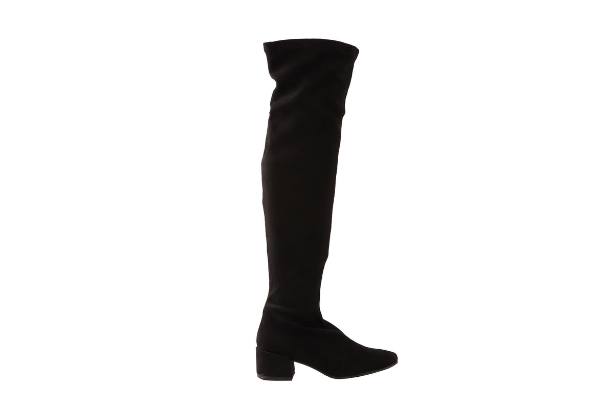 PRETTY BALLERINAS BLACK FAUX SUEDE OVER-THE-KNEE BOOTS  EU 39 UK 6 US 9