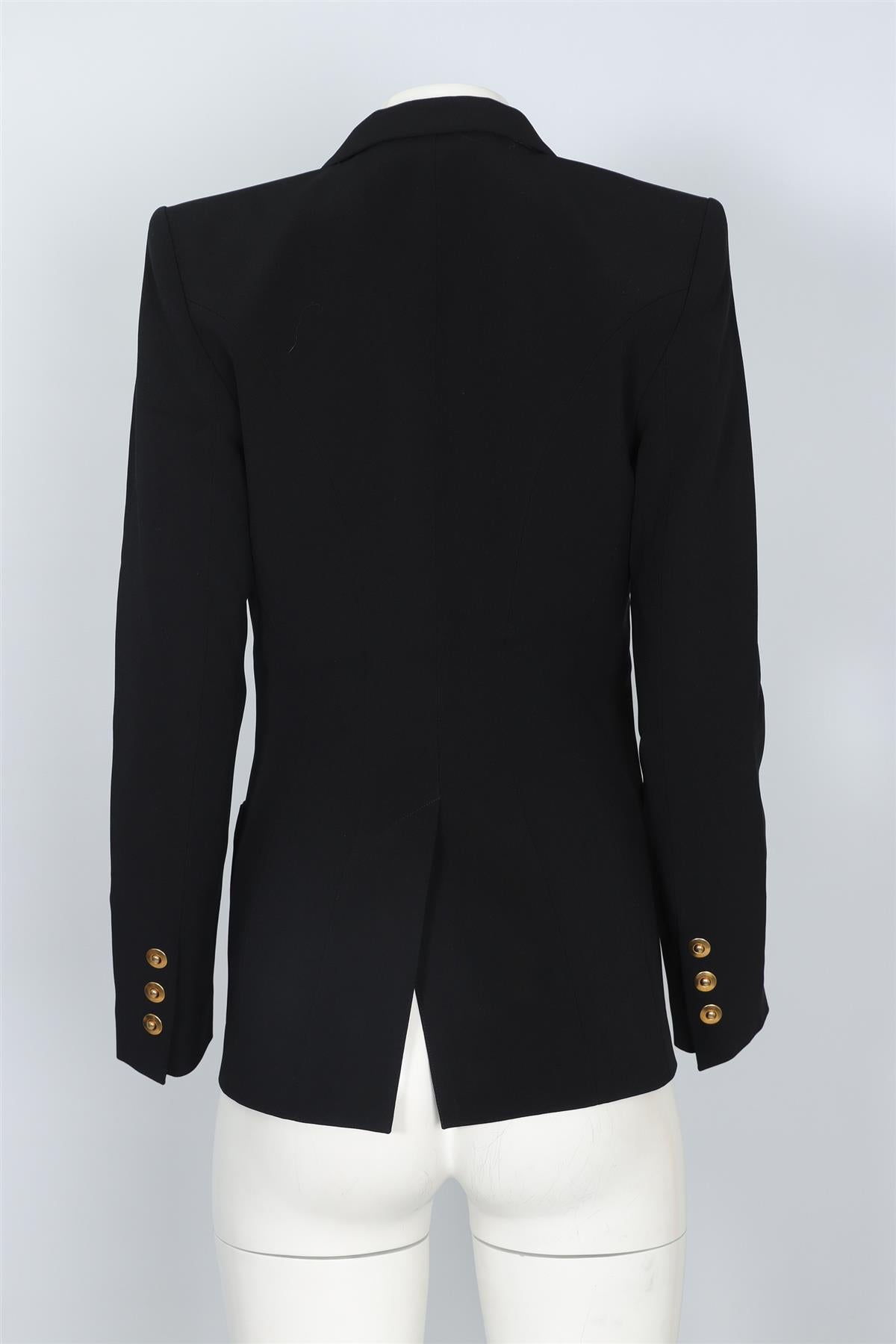 BARBARA BUI BLACK WOVEN BLAZER FR 38 UK 10