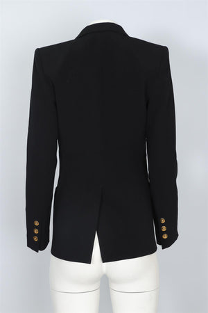 BARBARA BUI BLACK WOVEN BLAZER FR 38 UK 10