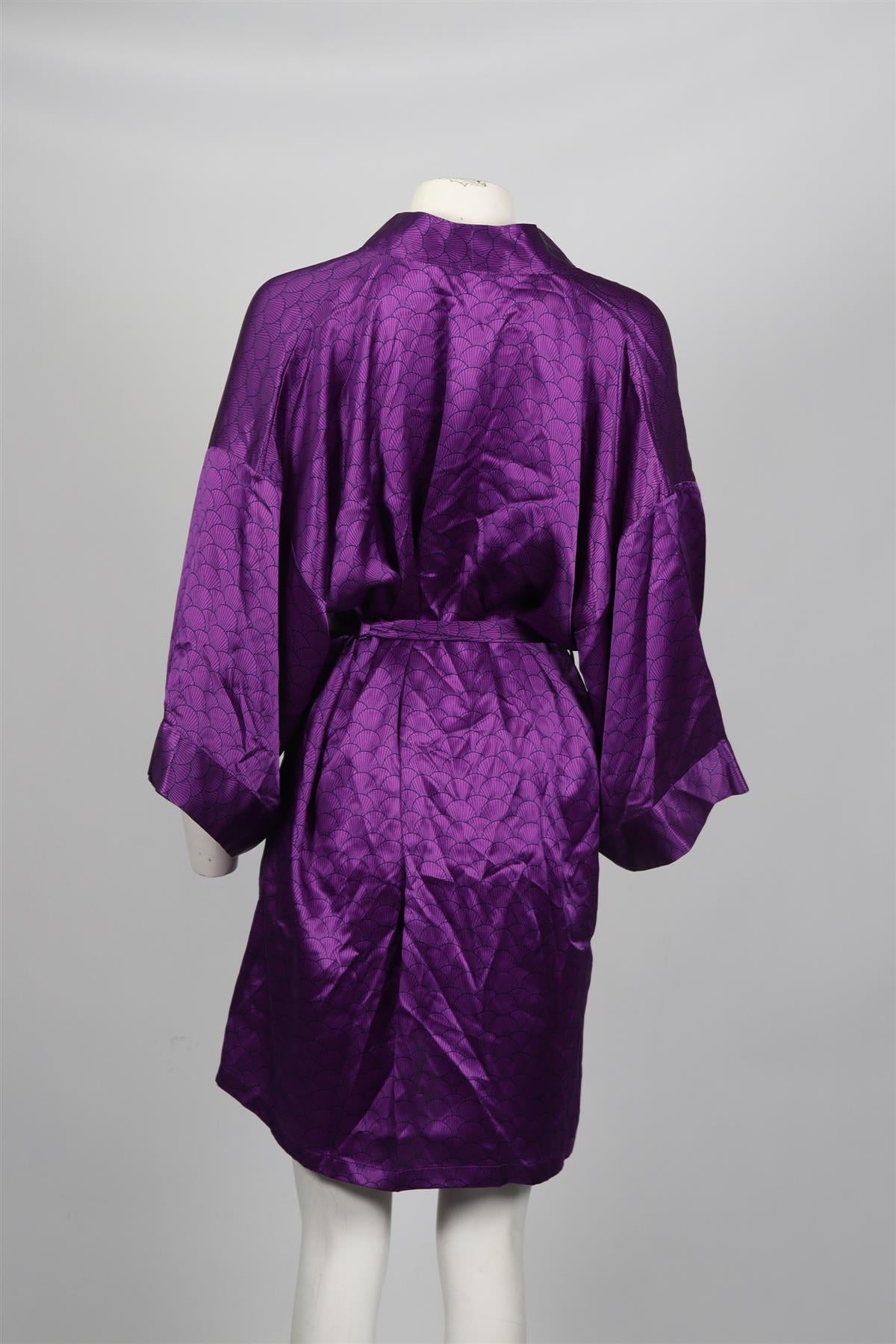OLIVIA VON HALLE SILK ROBE ONE SIZE