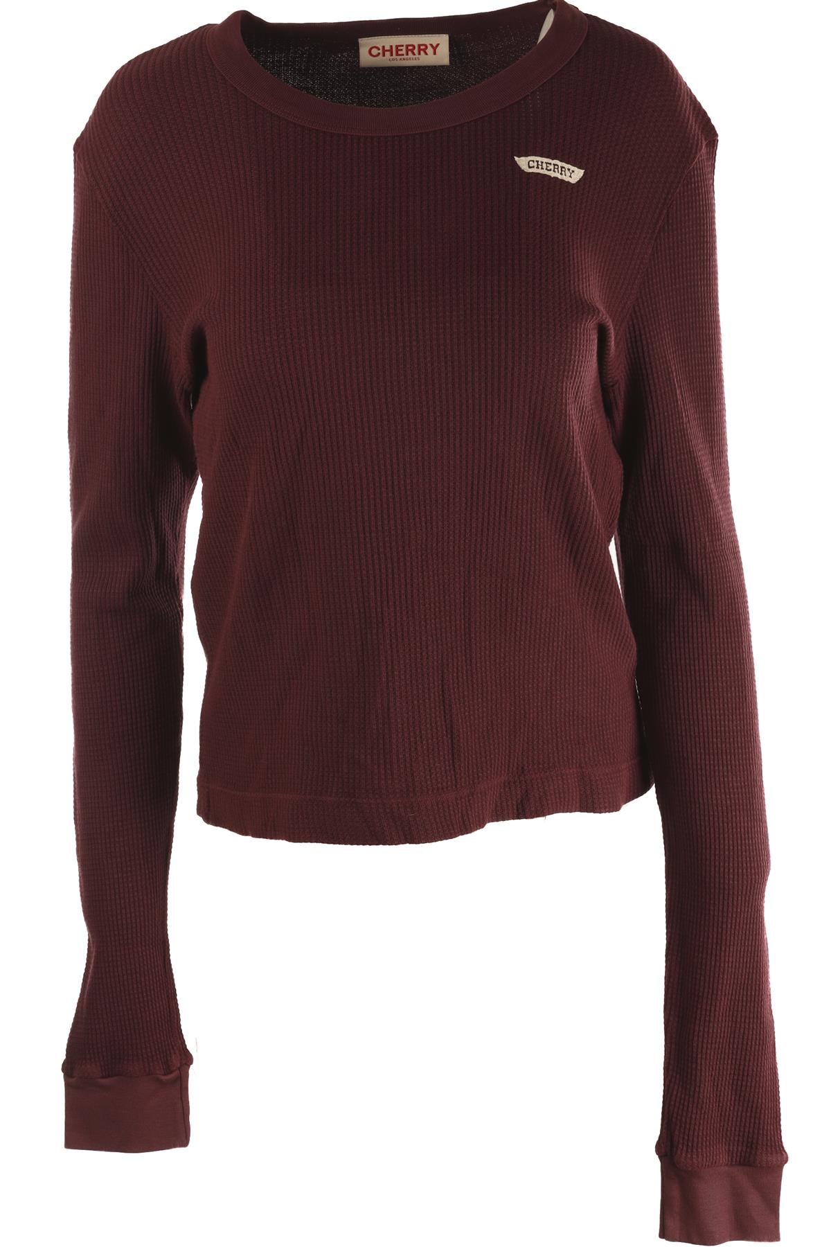 CHERRY LOS ANGELES BURGUNDY COTTON TOP MEDIUM