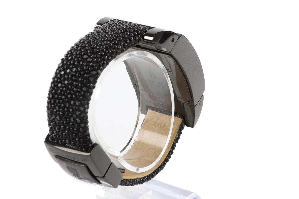 DE GRISOGONO BLACK INSTRUMENTINO WRIST WATCH