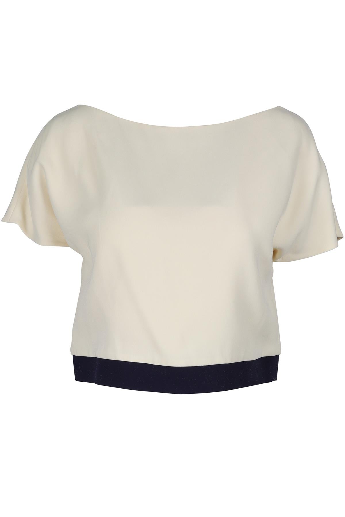 STELLA MCCARTNEY CREAM CREPE TOP IT 38 UK 6