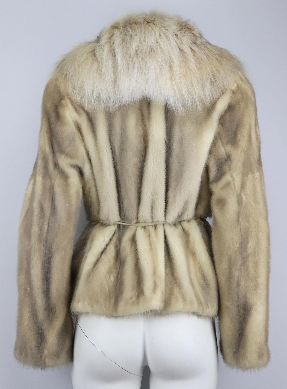 KAREE LYNX AND MINK FUR JACKET SMALL