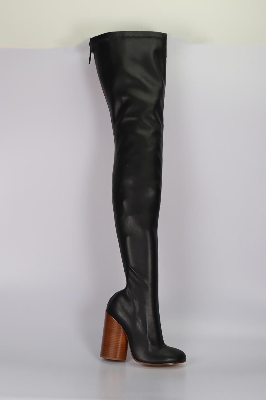BURBERRY LEATHER OVER THE KNEE BOOTS EU 39 UK 6 US 9