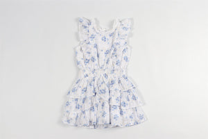 LOVESHACKFANCY BLUEL KIDS GIRLS COTTON DRESS 5-6 YEARS