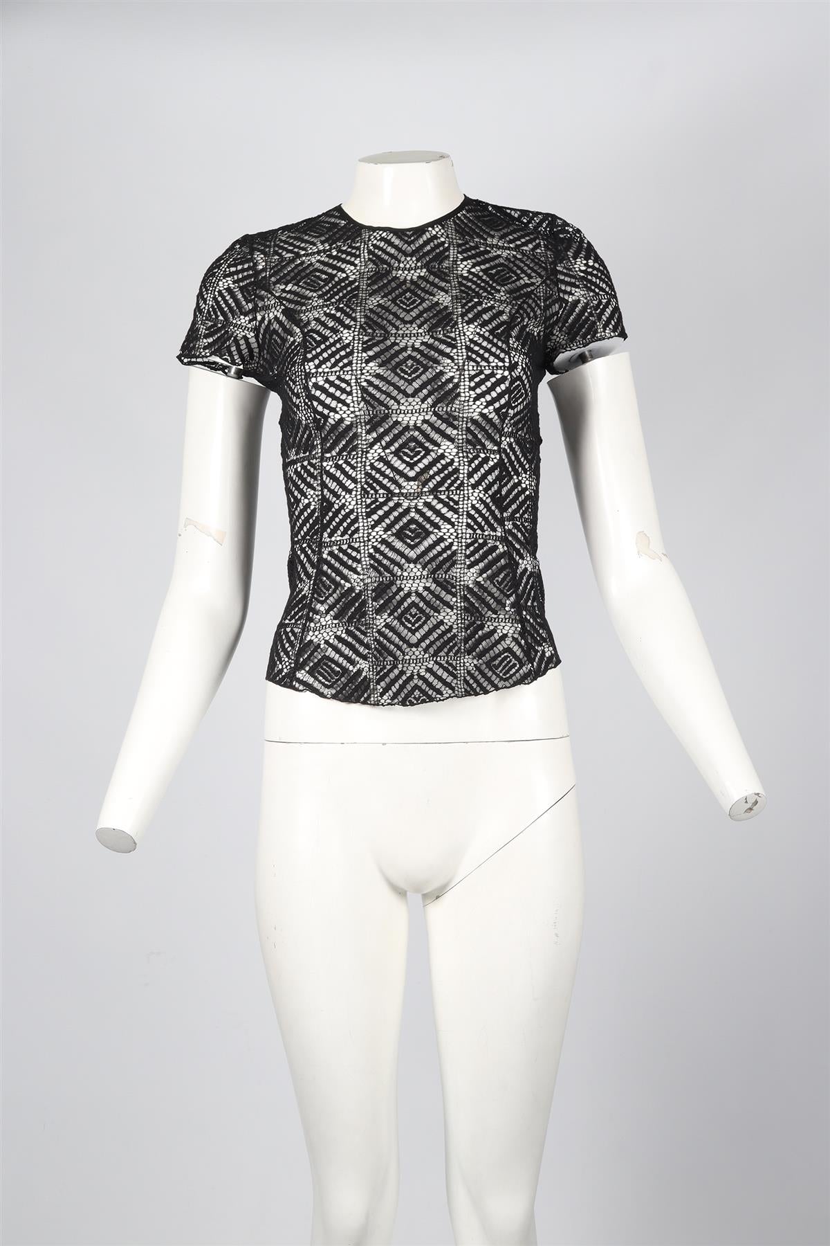 NINA RICCI LACE TOP FR 34 UK 6