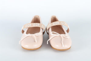CHRISTIAN DIOR PINK KIDS GIRLS BALLET FLATS EU 27 UK 9 US 10