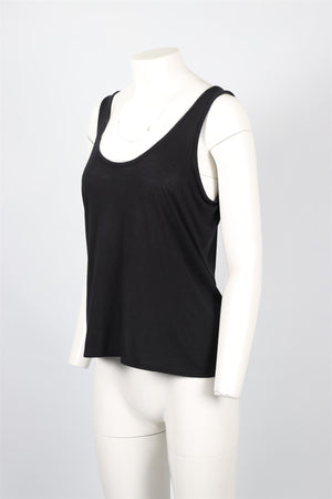 THE ROW BLACK COTTON TOP SMALL