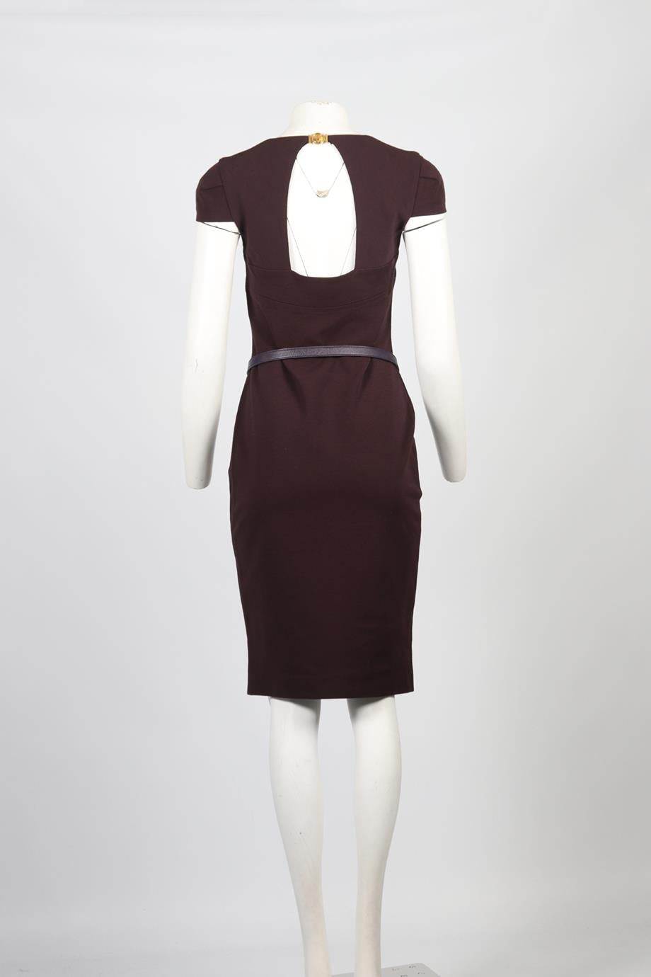 EMILIO PUCCI BELTED KNIT MIDI DRESS FR 42 UK 14