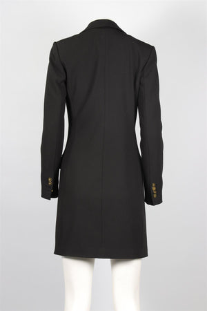 MICHAEL KORS BLACK WOOL COAT US 6 UK 10