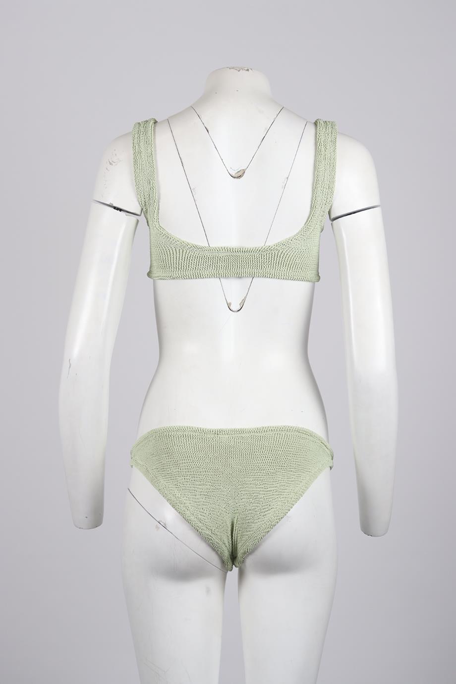 HUNZA G SEERSUCKER BIKINI ONE SIZE