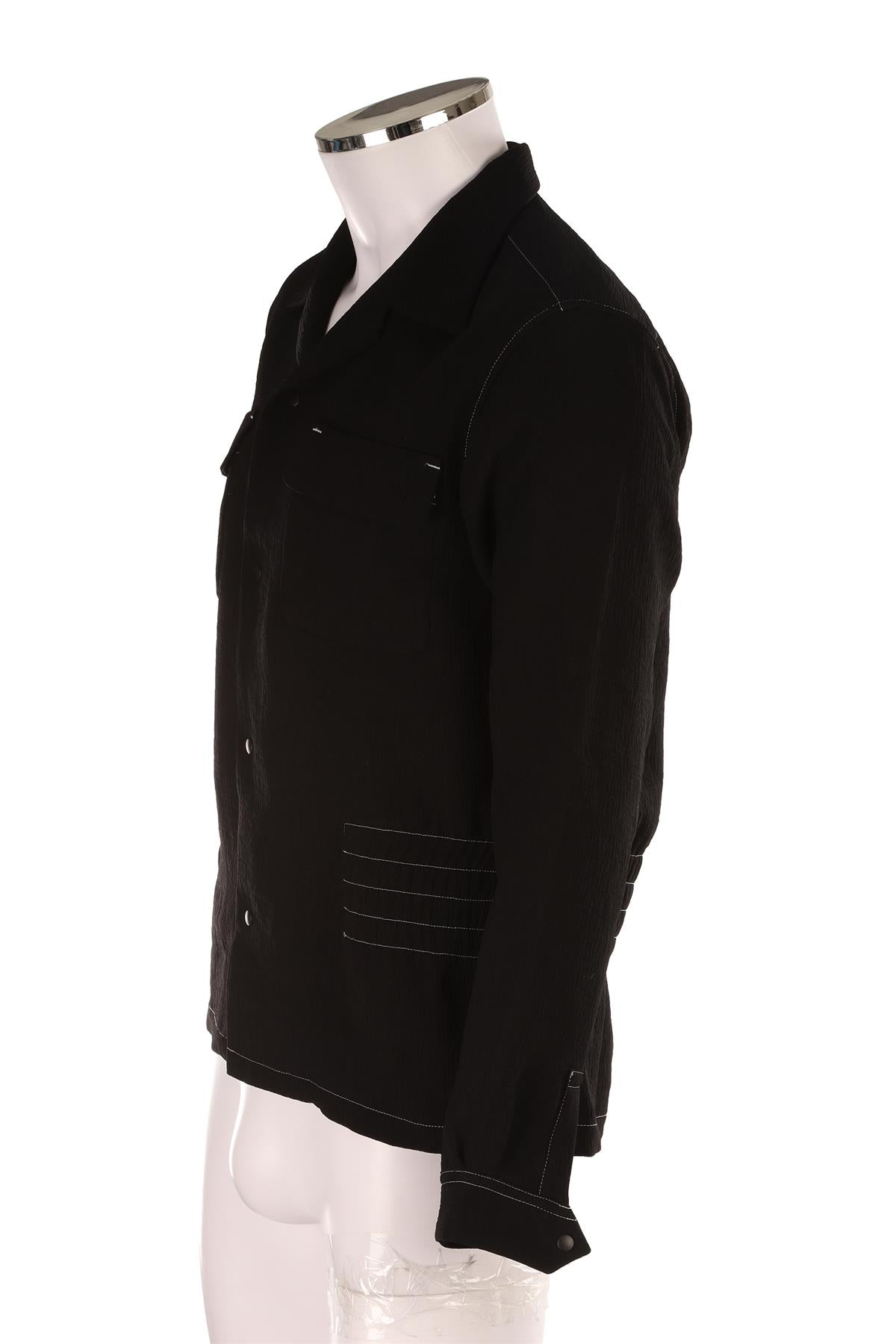 SASQUATCHFABRIX BLACK MEN'S CREPE JACKET SMALL