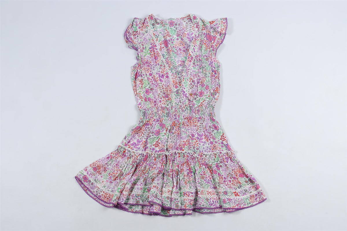 POUPETTE ST BARTH PURPLE KIDS GIRLS DRESS 12 YEARS