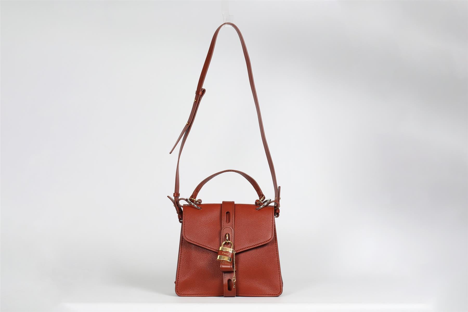 CHLOÉ ABY LEATHER SHOULDER BAG
