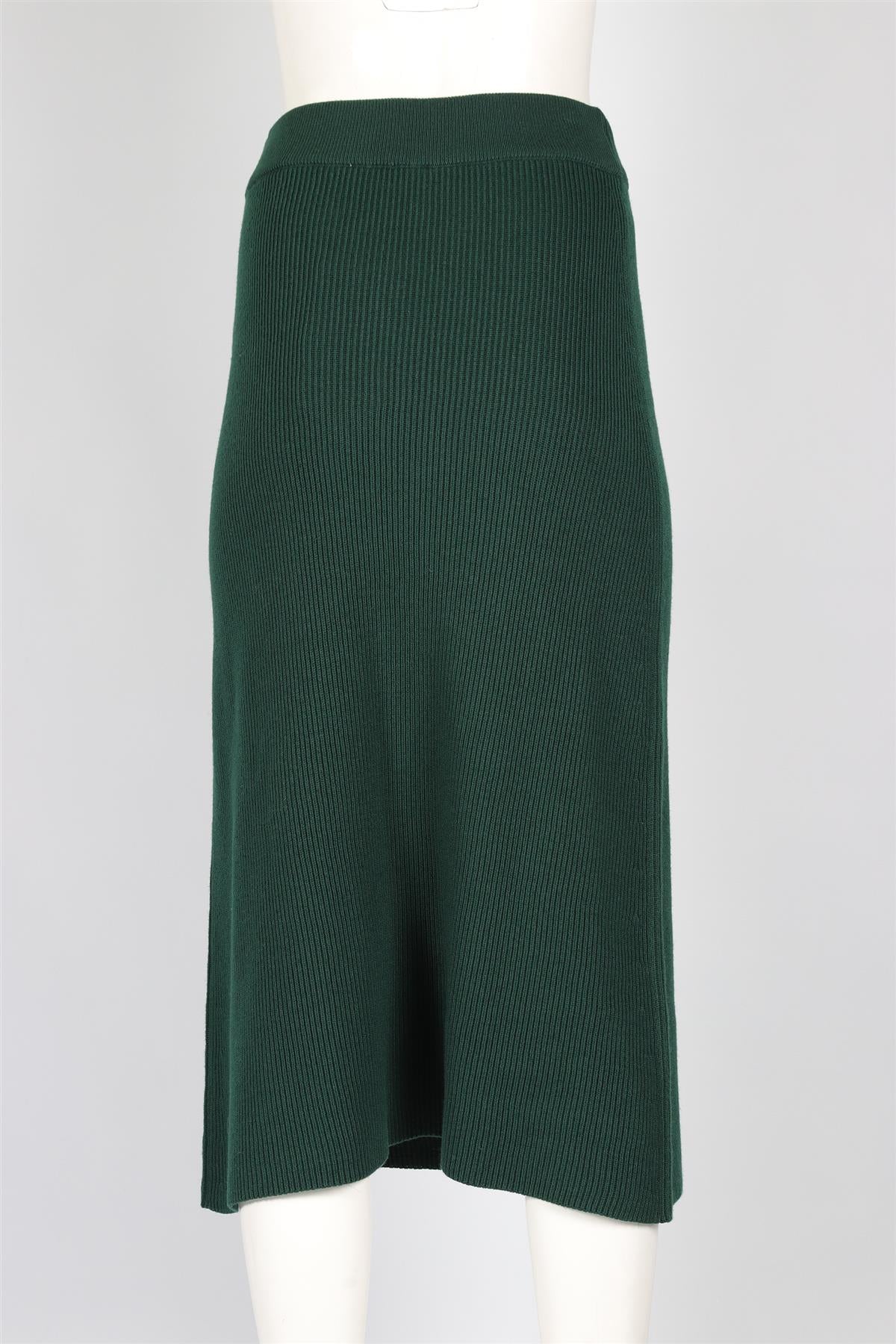 SEZANE GREEN WOOL SKIRT MEDIUM