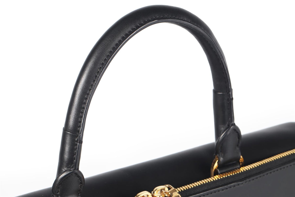 ALEXANDER WANG BLACK LEATHER TOTE BAG