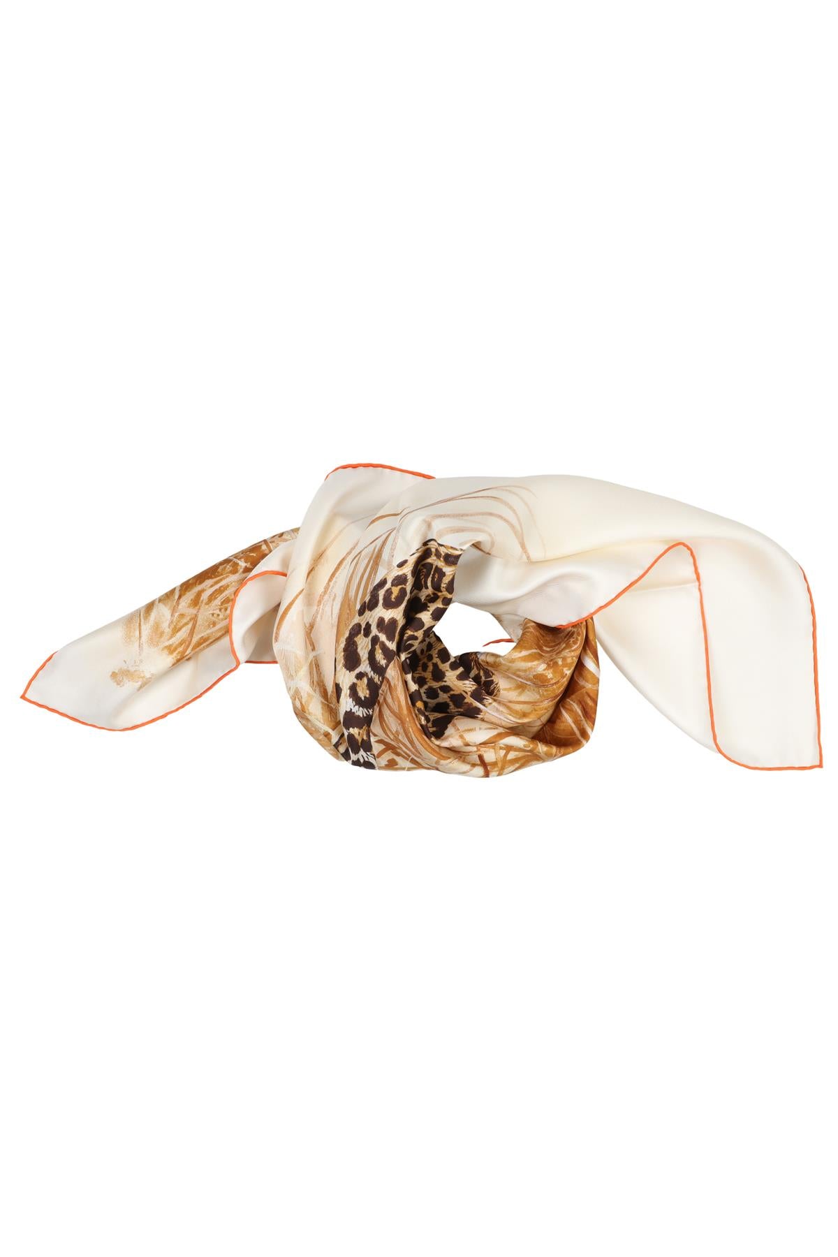 HERMÈS PANTHERA PARDUS スカーフ HERMÈS BROWN PANTHERA PARDUS SILK SCARF ONE SIZE | nikkibradford