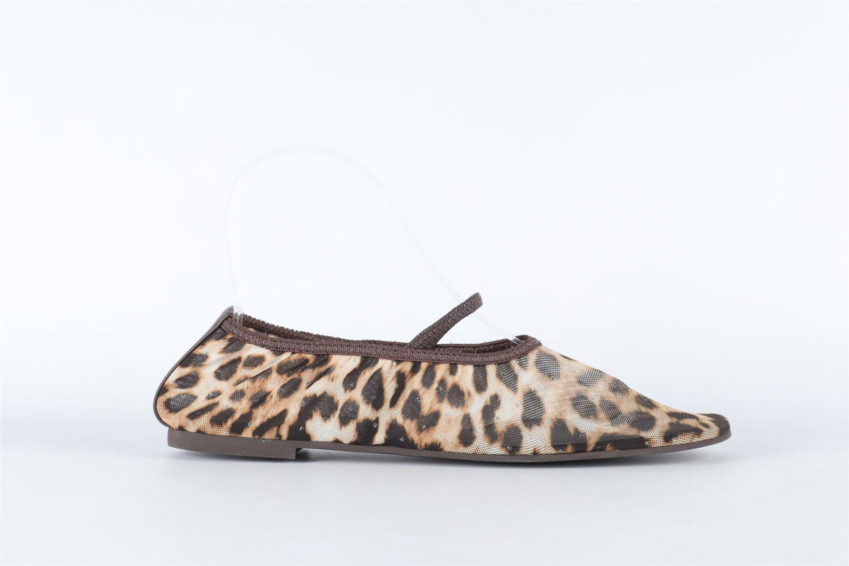 REFORMATION BROWN MESH BALLET FLATS EU 38 UK 5 US 8