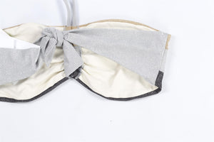 ONDADEMAR METALLIC BIKINI US 10 UK 14