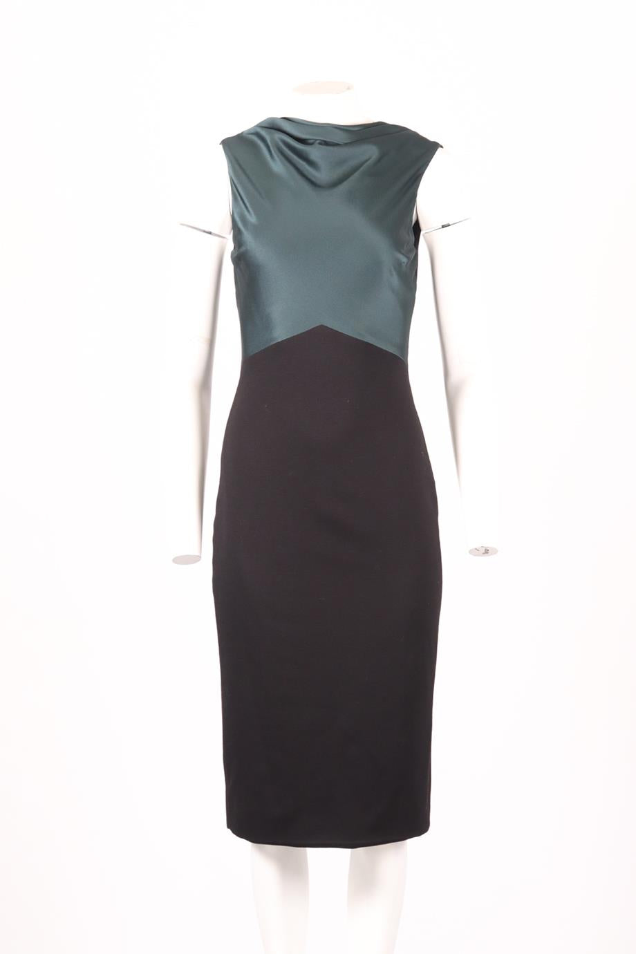 JASON WU SATIN AND JERSEY MIDI DRESS US 6 UK 10