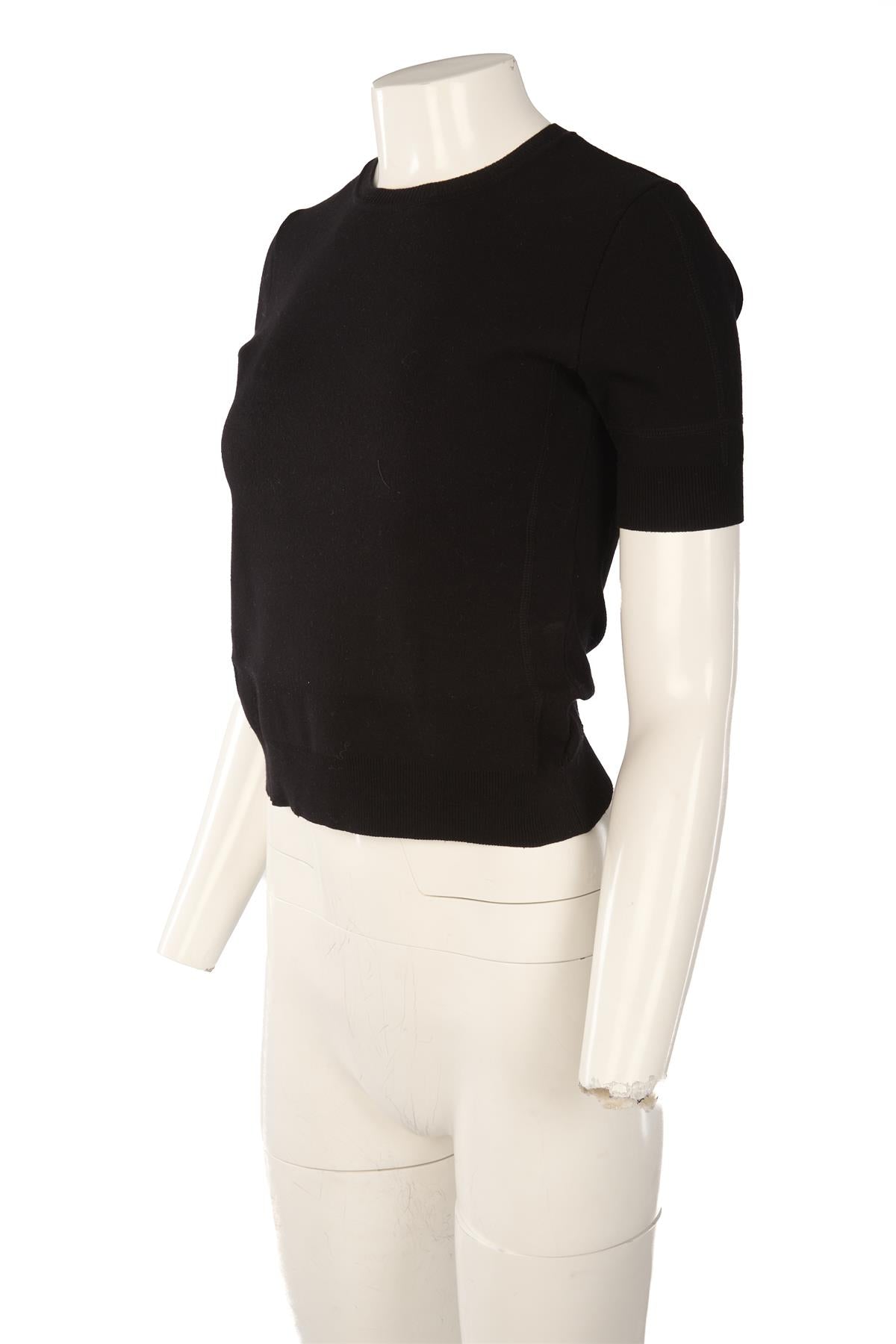 FENDI BLACK KNIT TOP IT 38 UK 6