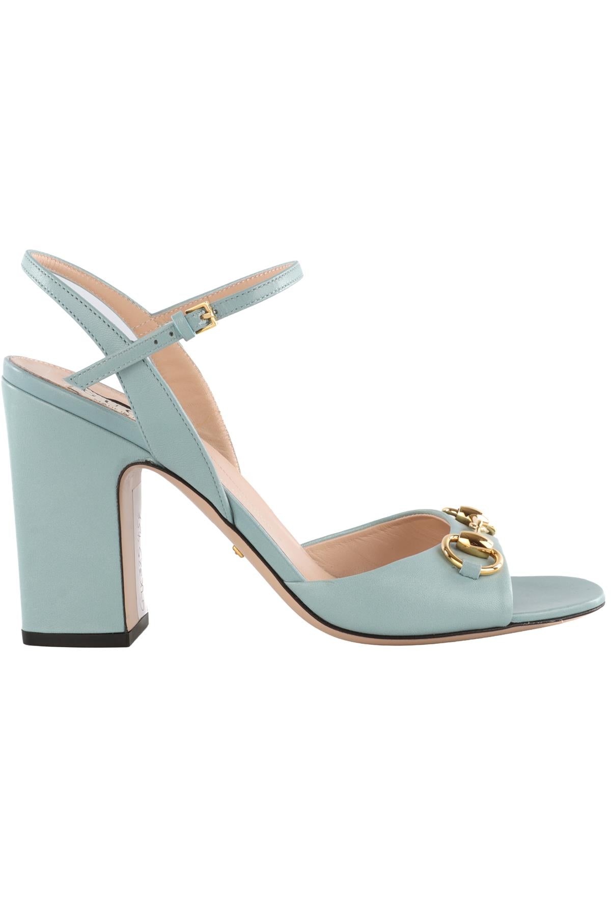 GUCCI BLUE LADY LEATHER SANDALS EU 39 UK 6 US 9