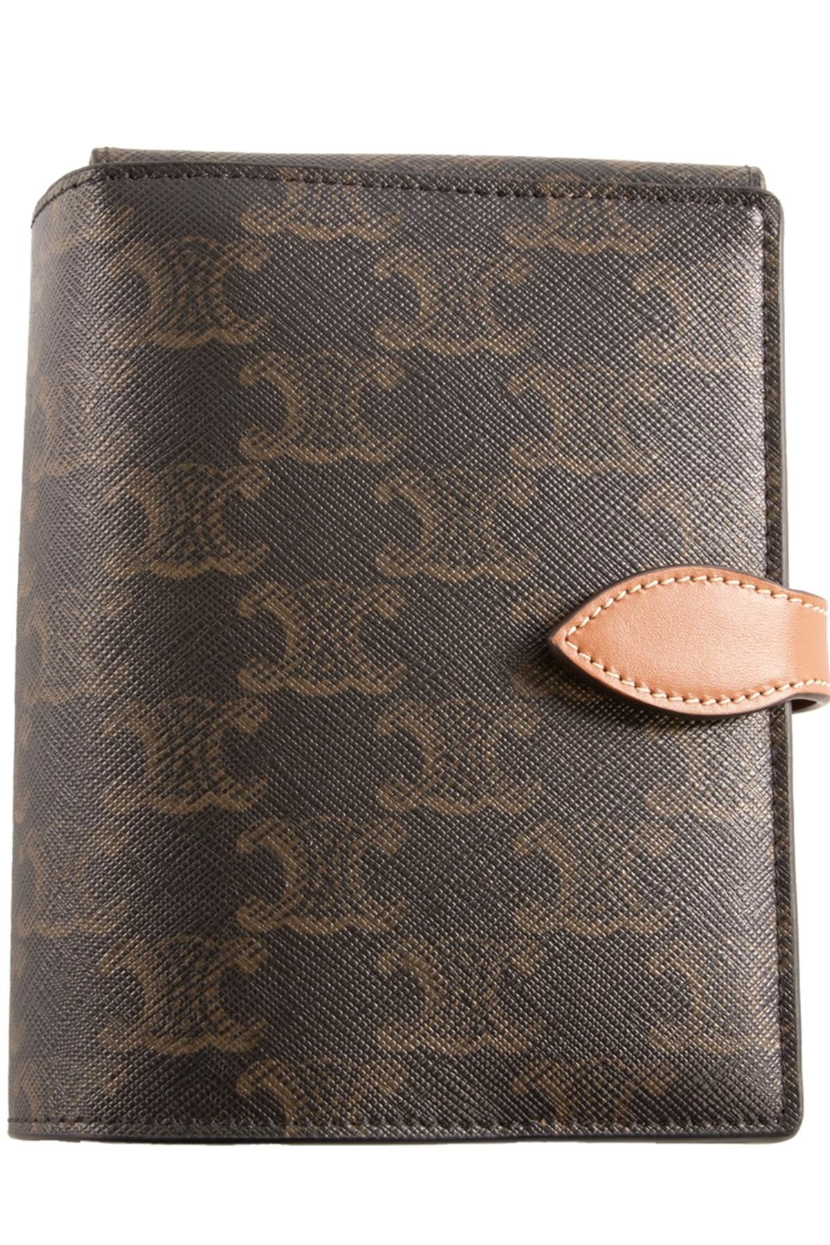 CELINE BROWN TRIOMPH CANVAS TRAVEL KIT ONE SIZE