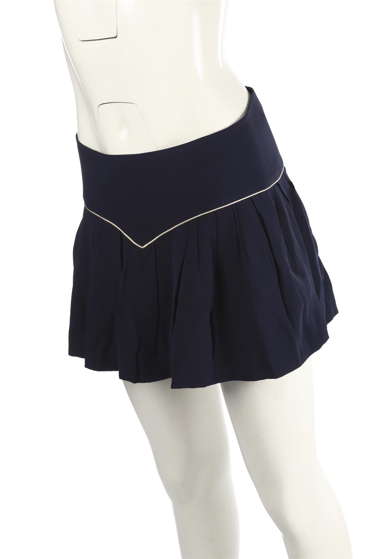ISABEL MARANT NAVY CREPE MINI SKIRT FR 38 UK 10