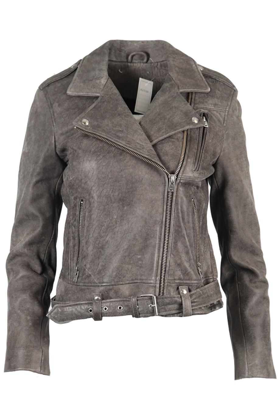 IRO LEATHER BIKER JACKET FR 40 UK 12