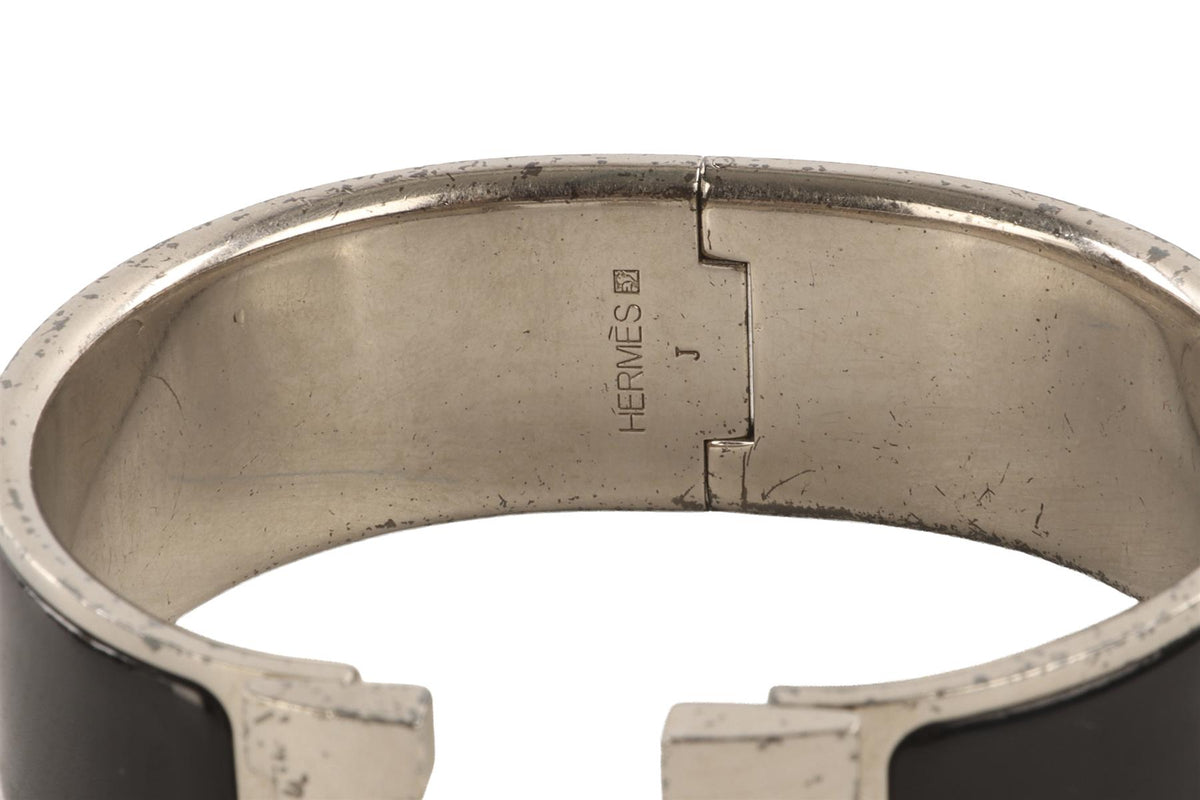HERMÈS BLACK CLIC CLAC H BRACELET