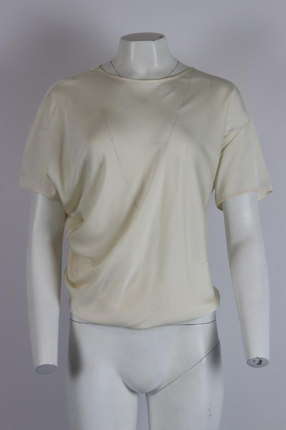 LANVIN SILK BLEND TOP FR 34 UK 6