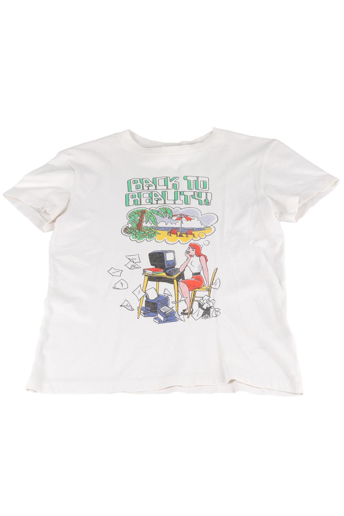 RE/DONE WHITE COTTON T-SHIRT XSMALL
