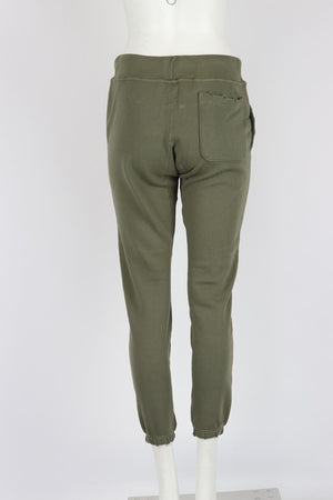 NSF DISTRESSED COTTON JERSEY TRACK PANTS MEDIUM