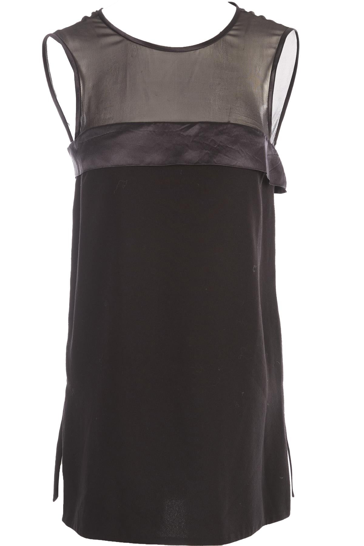 JOSEPH BLACK CREPE TOP FR 36 UK 8