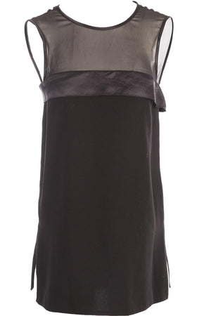 JOSEPH BLACK CREPE TOP FR 36 UK 8