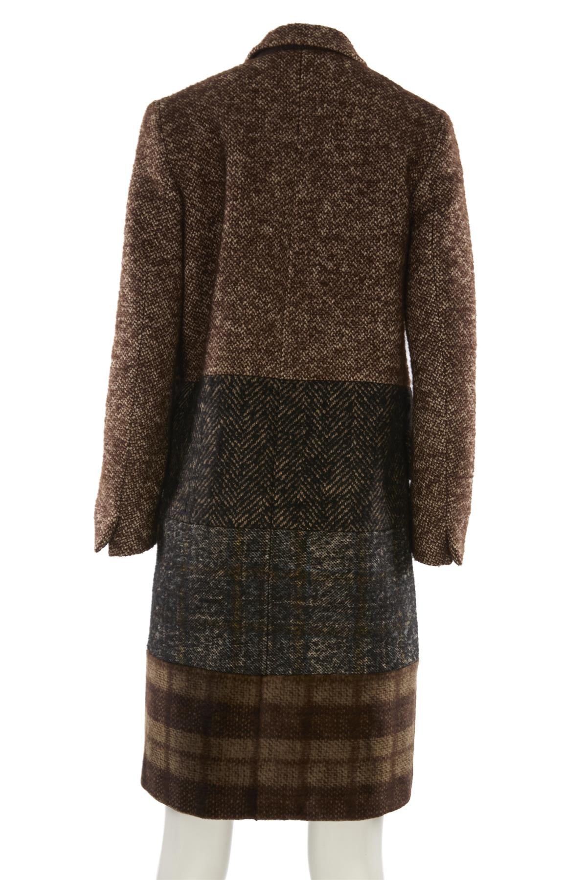 MAX MARA BROWN WOOL COAT IT 42 UK 10