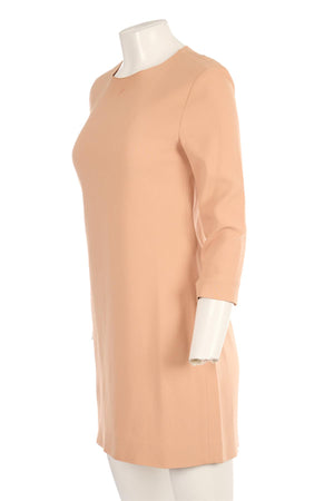 CELINE TAN CREPE MINI DRESS FR 40 UK 12