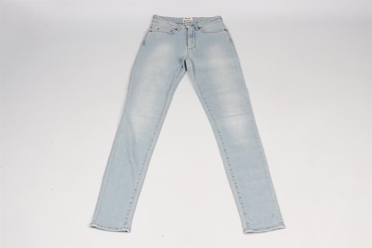 ACNE STUDIOS BLUE HIGH RISE SKINNY JEANS XXSMALL