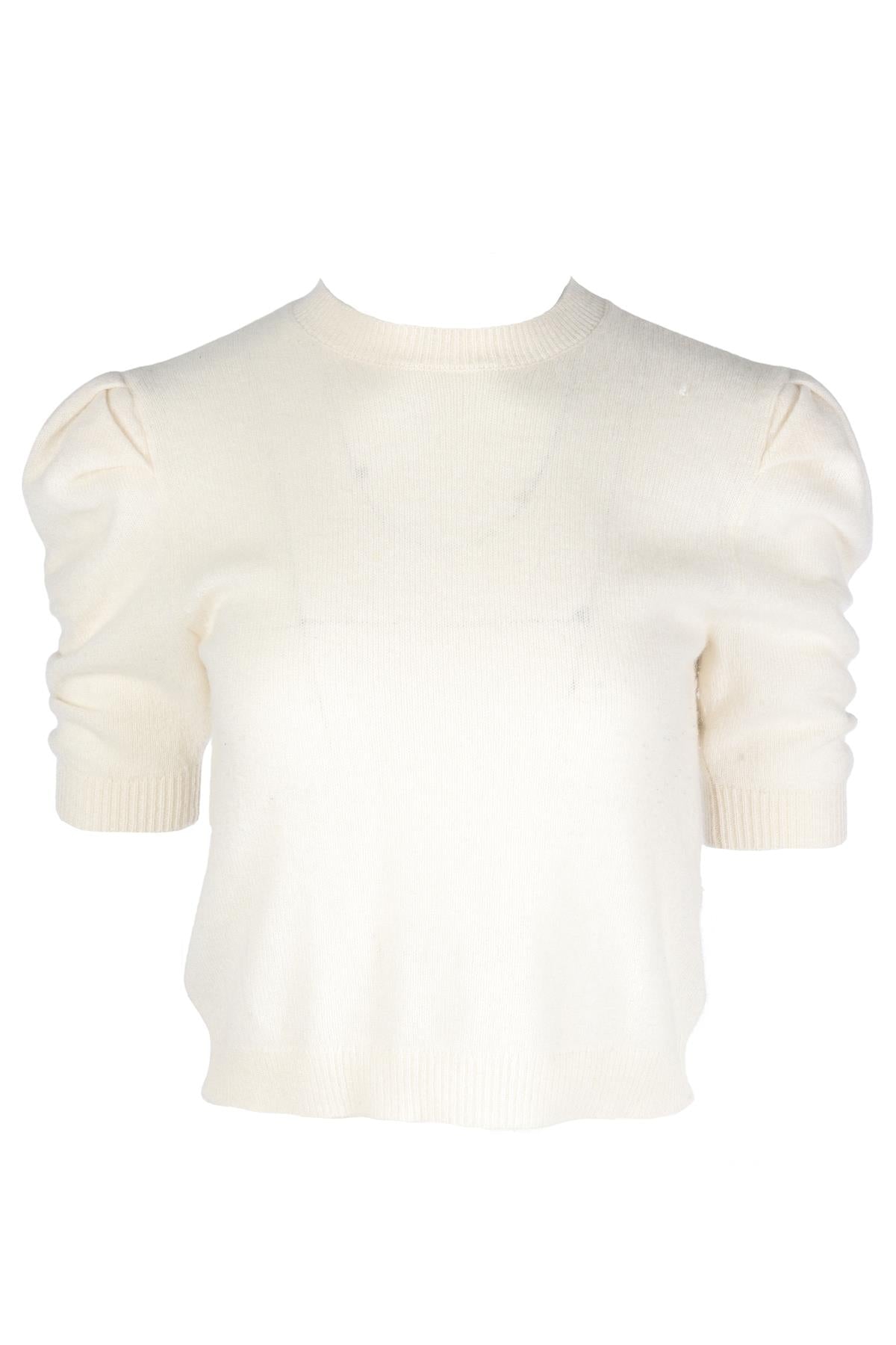 FRAME CREAM CASHMERE SWEATER SMALL