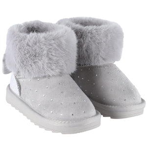 MONNALISA GREY GIRLS BOOTS EU 28 UK 10