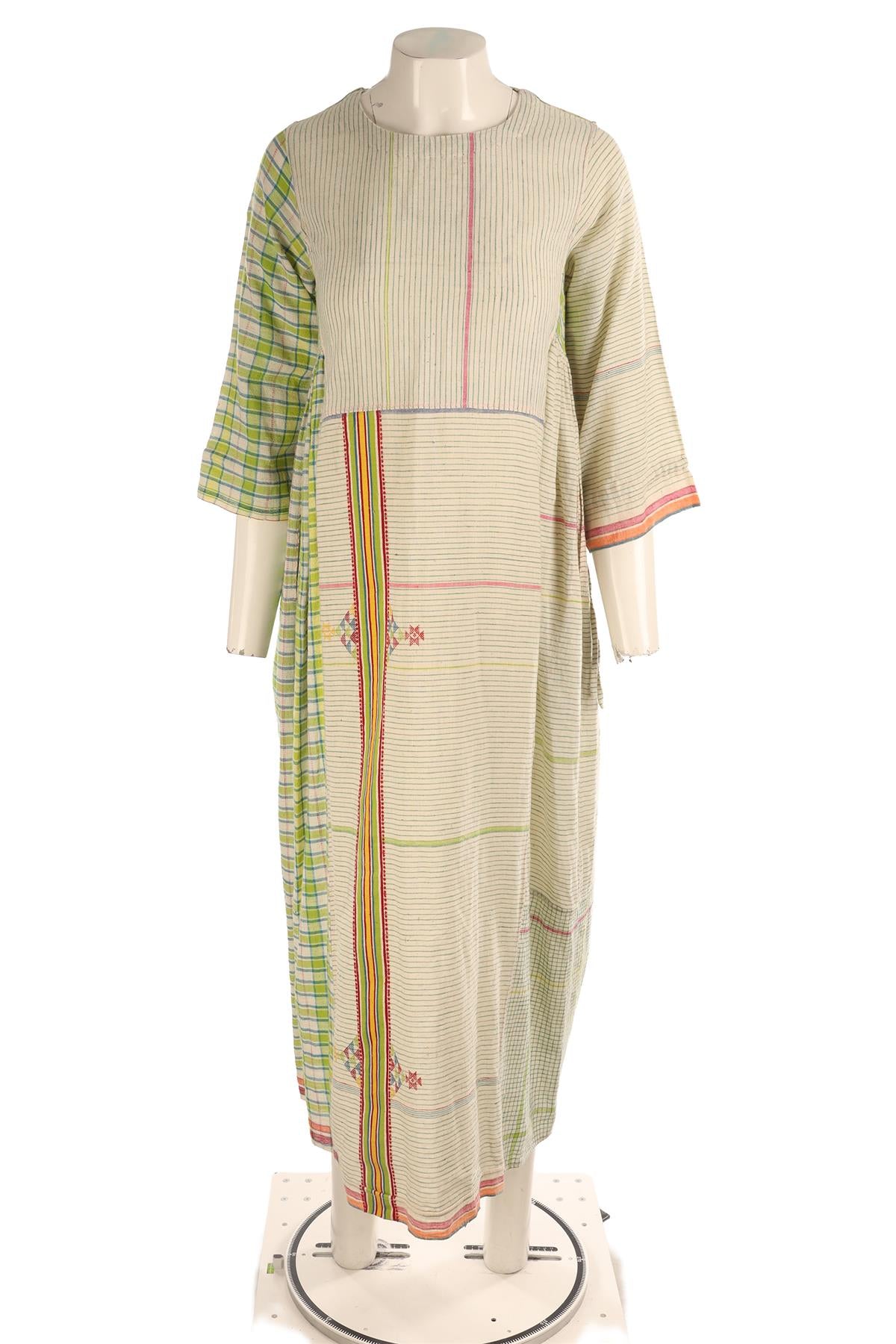 INJIRI MULTI COTTON MIDI DRESS SMALL
