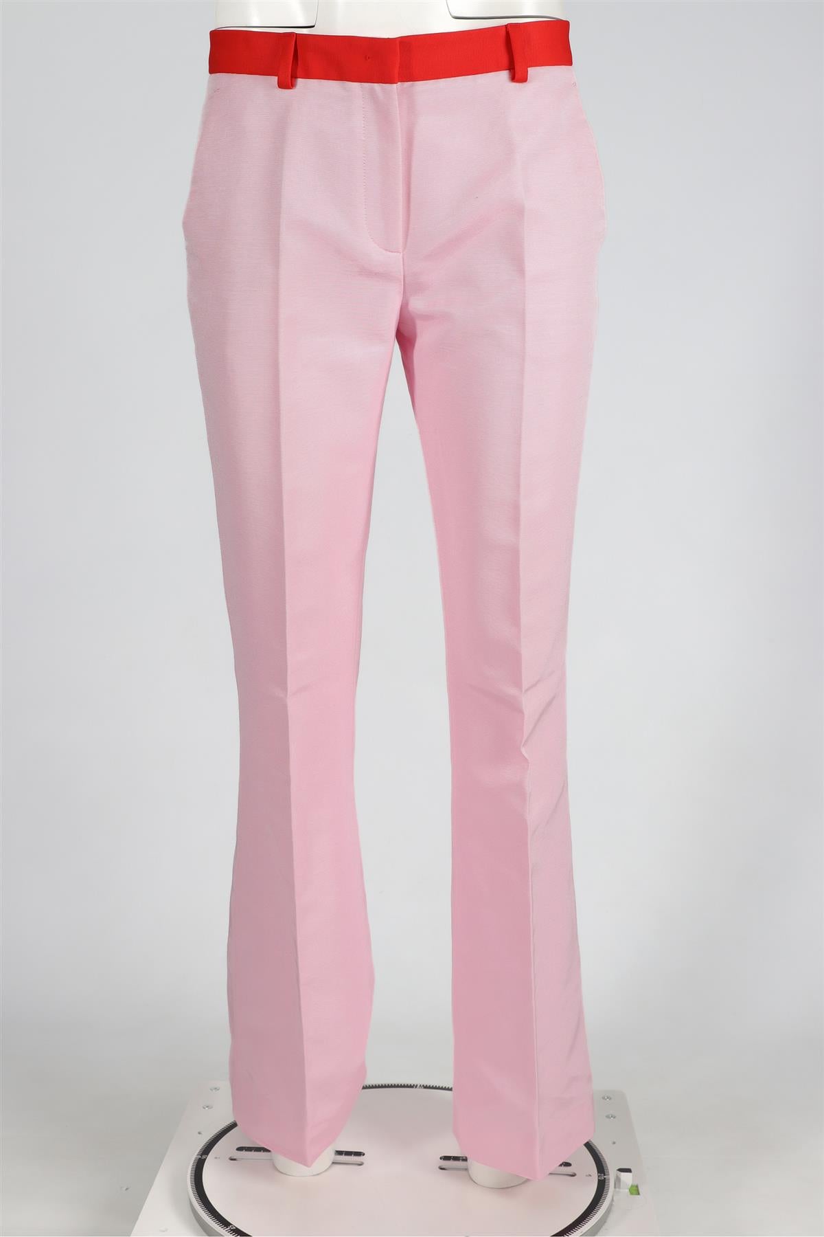VIONNET PINK COTTON STRAIGHT LEG PANTS IT 42 UK 10