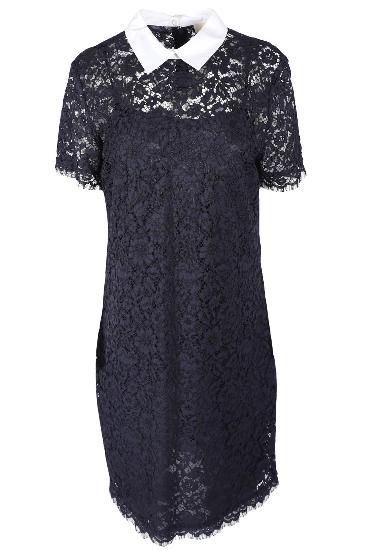 MICHAEL MICHAEL KORS NAVY LACE MINI DRESS US 10 UK 14