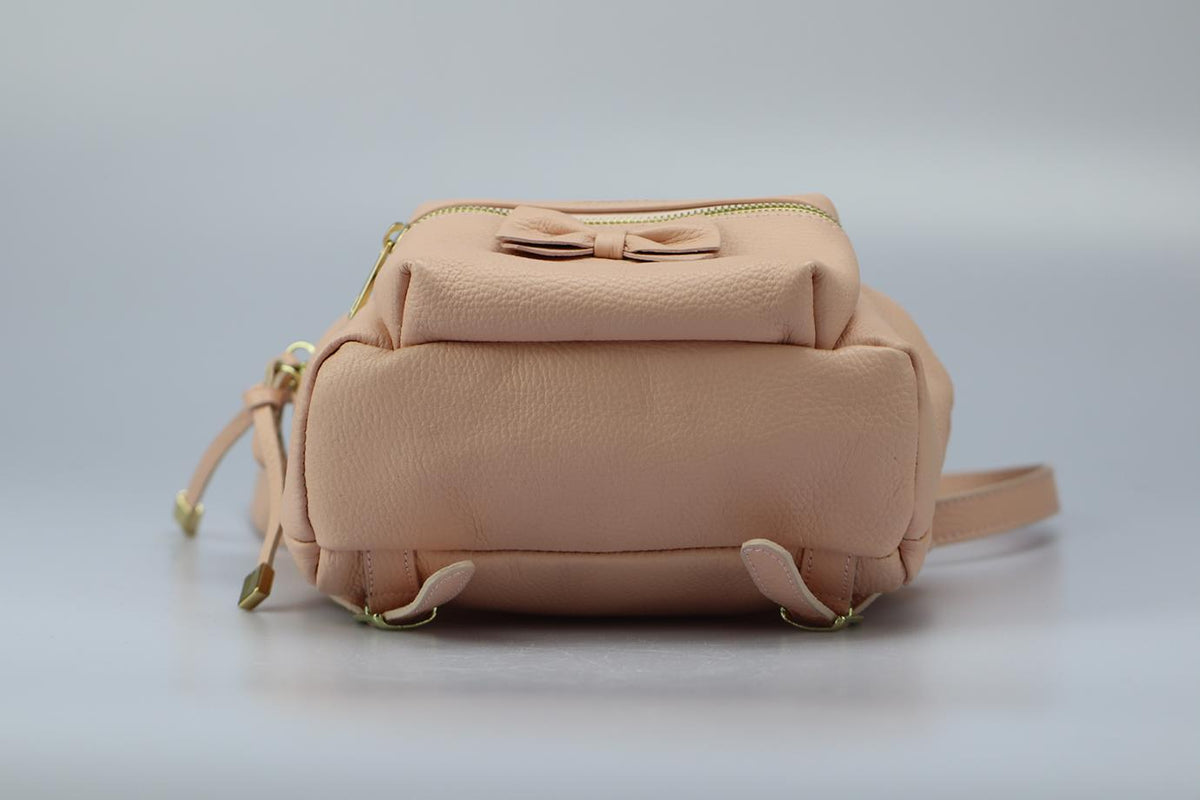 MONNALISA KIDS GIRLS LEATHER BACKPACK