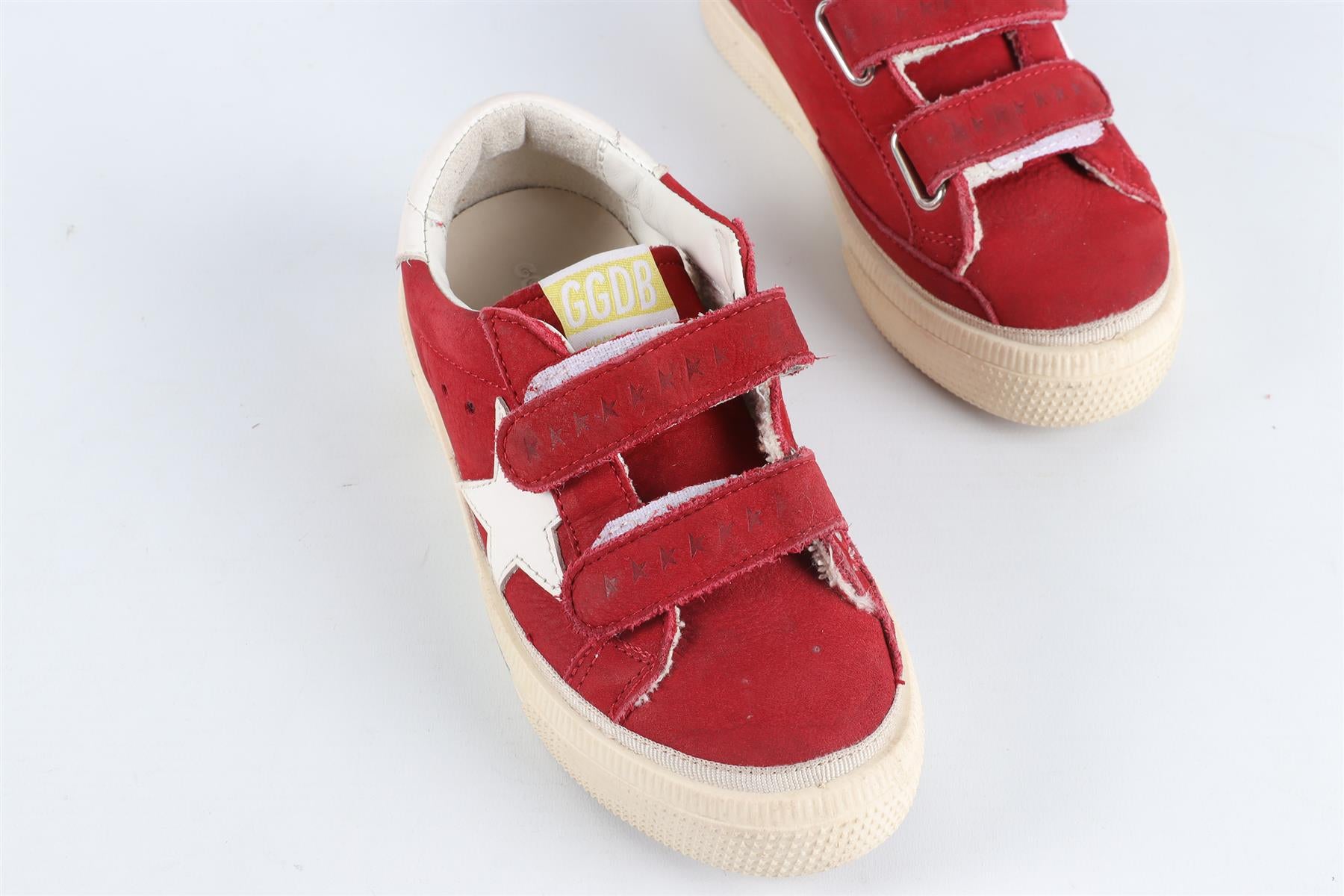 GOLDEN GOOSE DELUXE BRAND RED KIDS GIRLS SNEAKERS EU 27 UK 9 US 10