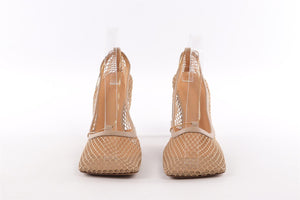 BOTTEGA VENETA BEIGE MESH PUMPS EU 40 UK 7 US 10