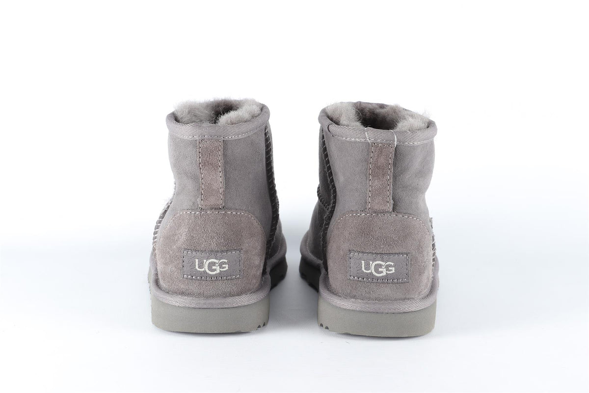 UGG AUSTRALIA GREY KIDS GIRLS SUEDE BOOTS EU 35 UK 2 US 3